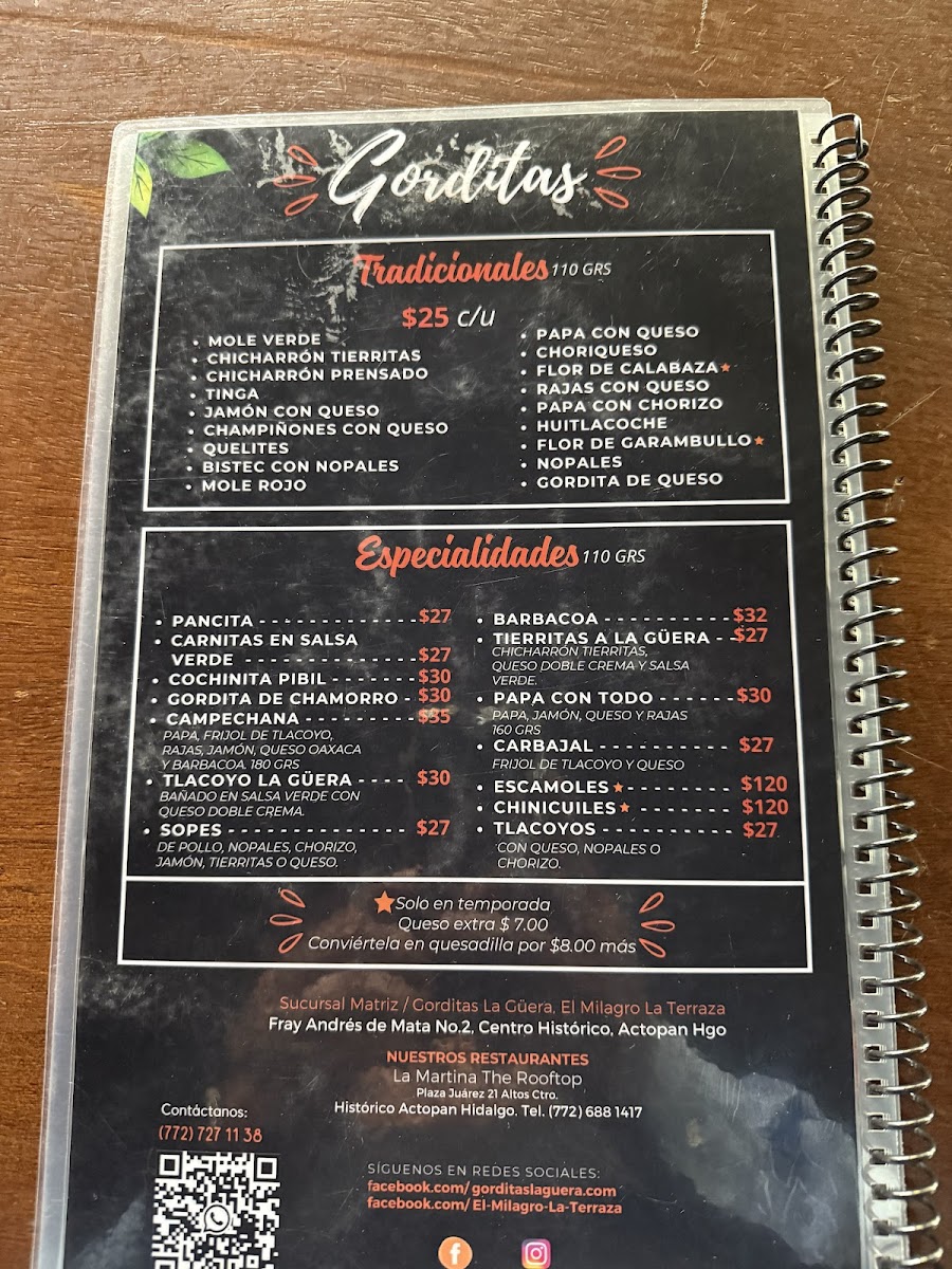 Gorditas La Güera Restaurante Menu - Image 4